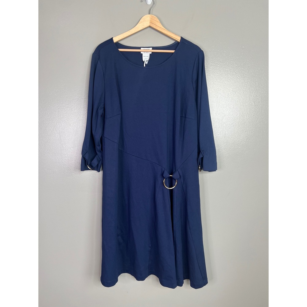 Monroe & Main navy blue knit dress size 1X business casual office wear
